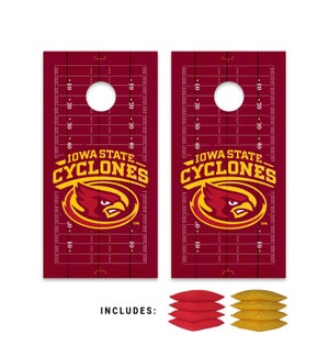 Football Field Iowa State University Bag Boards Set With Bags